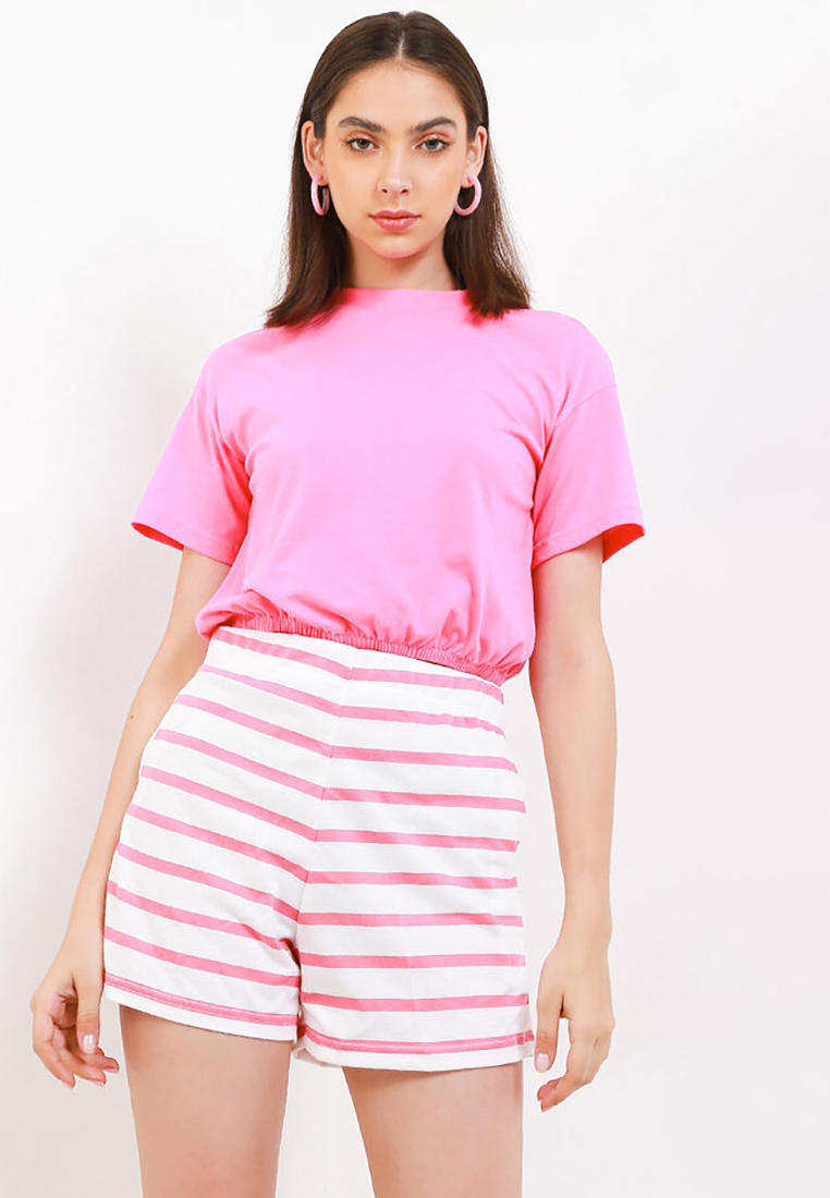 Gaff Hot Pats Stripe Crop Top Set Jesica