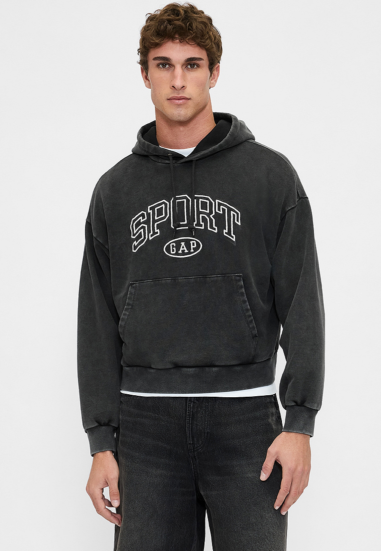 GAP Heavyweight Crop Logo Hoodie