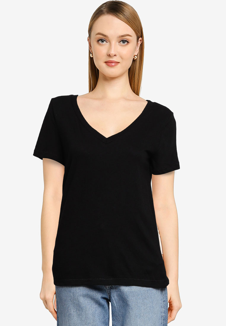 GAP 100% Organic Cotton Vintage V-Neck T-Shirt