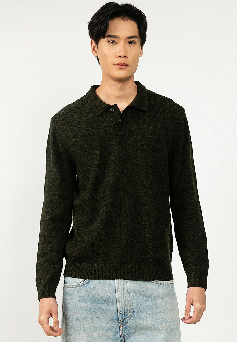 GAP Wool Blend Polo Sweater