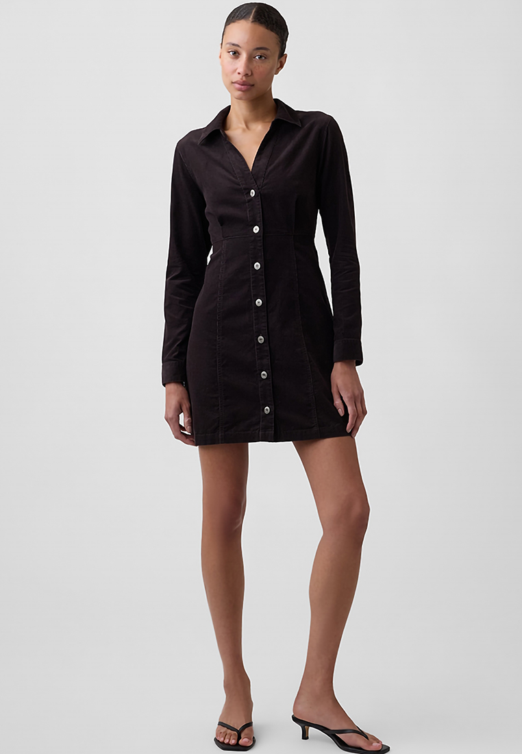 Gap Corduroy Fitted Mini Dress