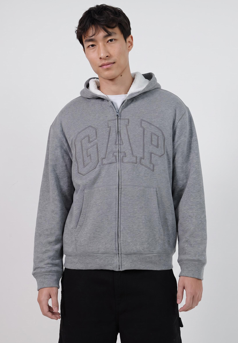 Gap Arch Sherpa Zip Hoodie