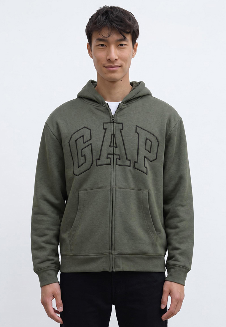 Gap Arch Sherpa Zip Hoodie