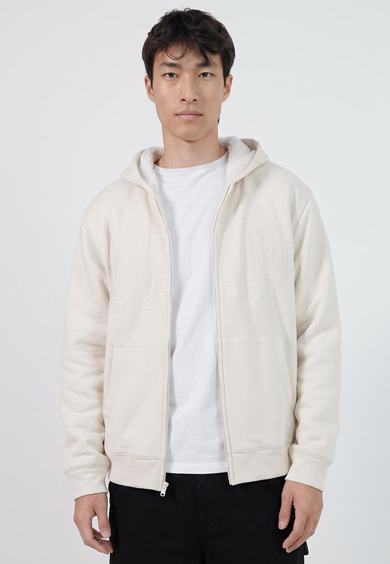 Gap Arch Sherpa Zip Hoodie