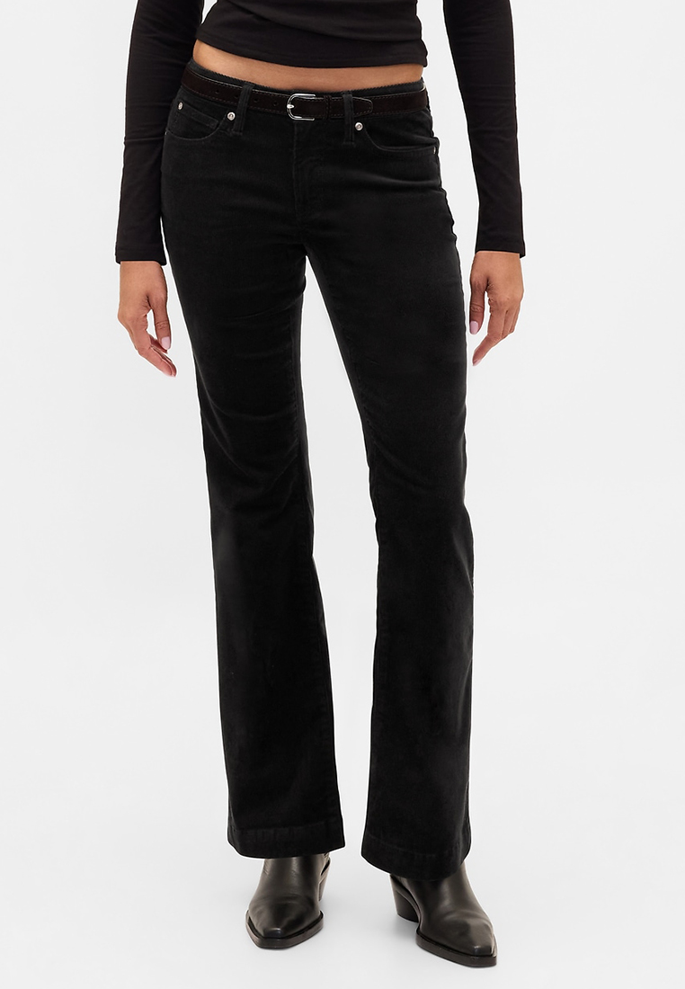 GAP Long and Lean Black Corduroy Pants