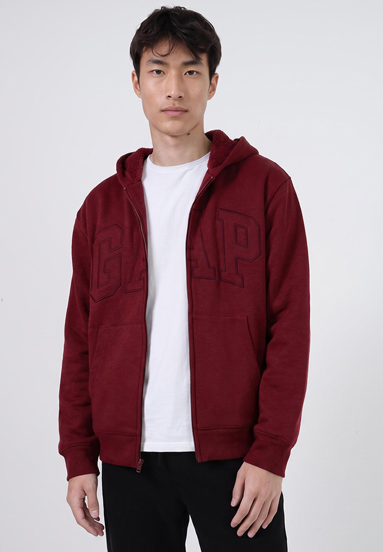 Gap Arch Sherpa Zip Hoodie