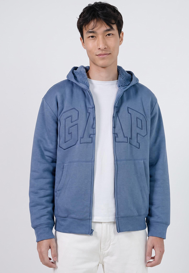 Gap Arch Sherpa Zip Hoodie