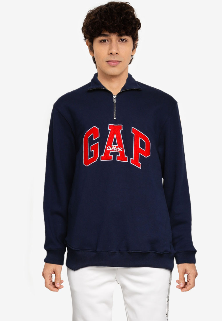 gap hoodie red and blue