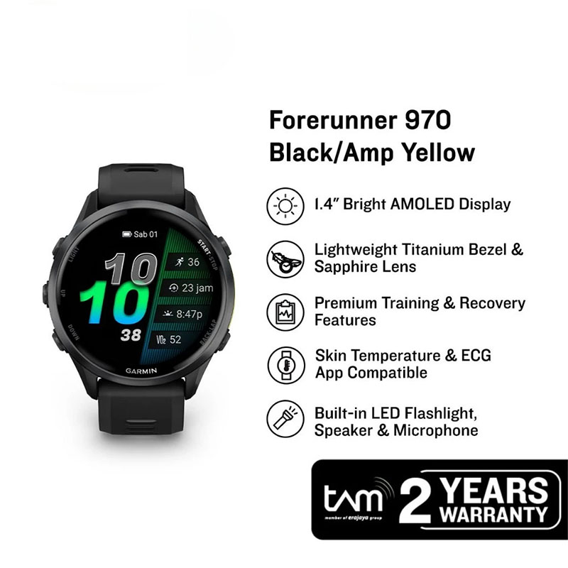Garmin Forerunner 970 Jam Tangan GPS