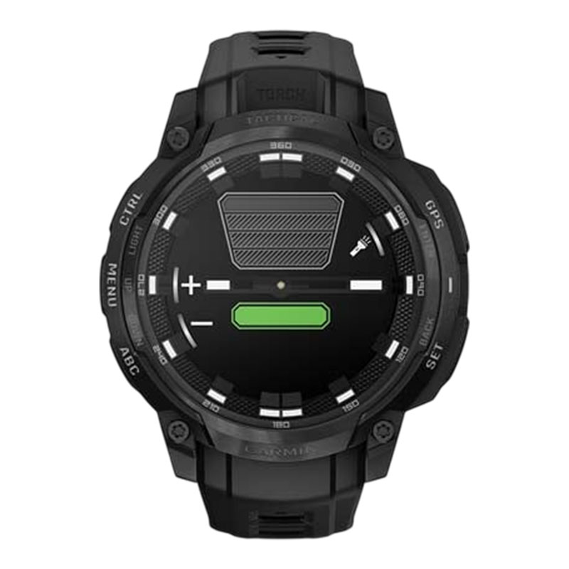 Garmin Jam Tangan Pria Garmin Instinct Crossover 010-03398-42 Smartwatch Rugged Hybrid GPS AMOLED Bl