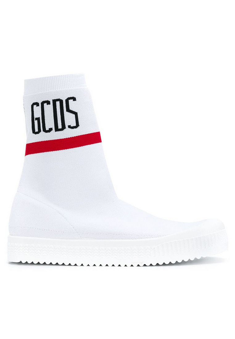 GCDS High Top Men's Sneakers in White