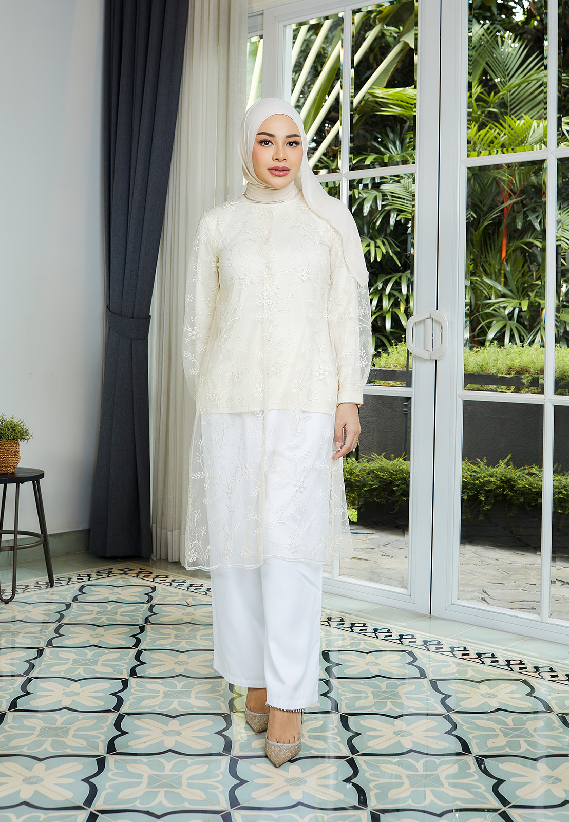 Geela X Aurelie Hermansyah - Kirani White Culottes (G.3240)