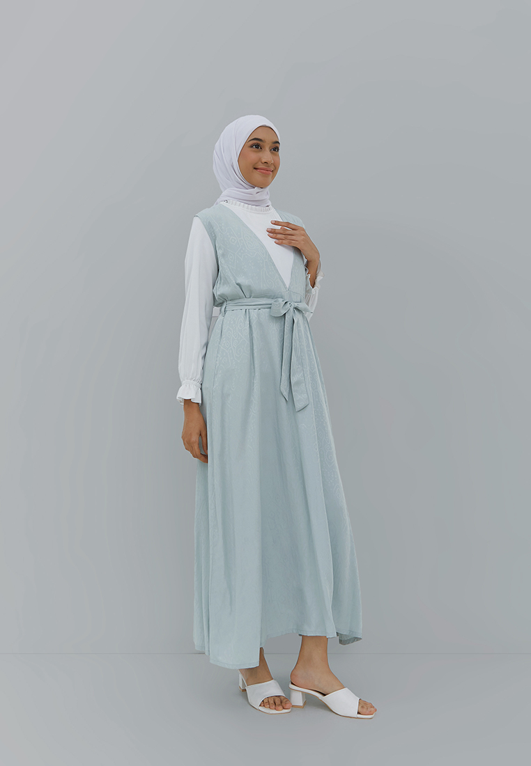 Geela Khaira Two Set Dress Green (G.4275)