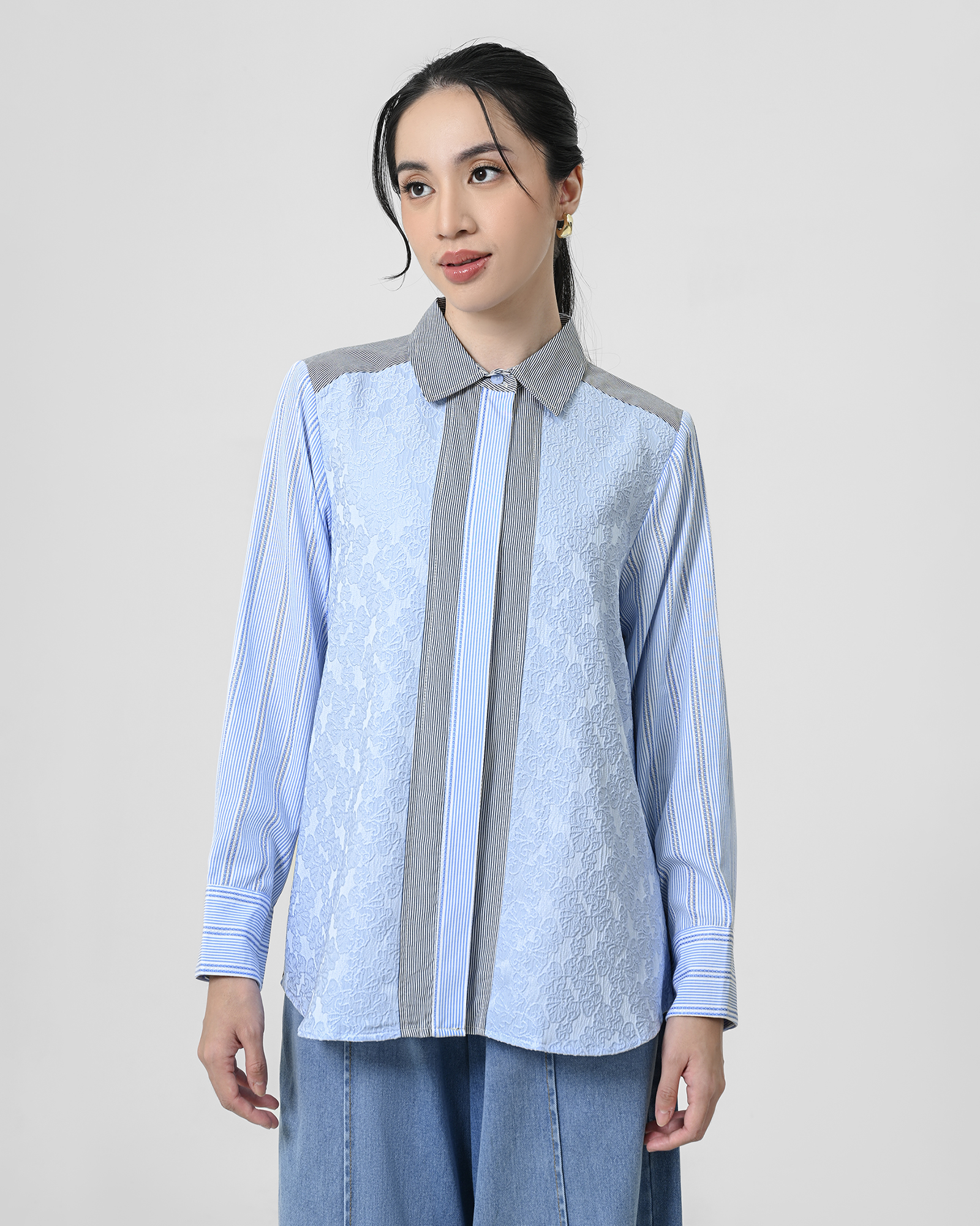 Geulis.id KAZUHA SHIRT - BLUE