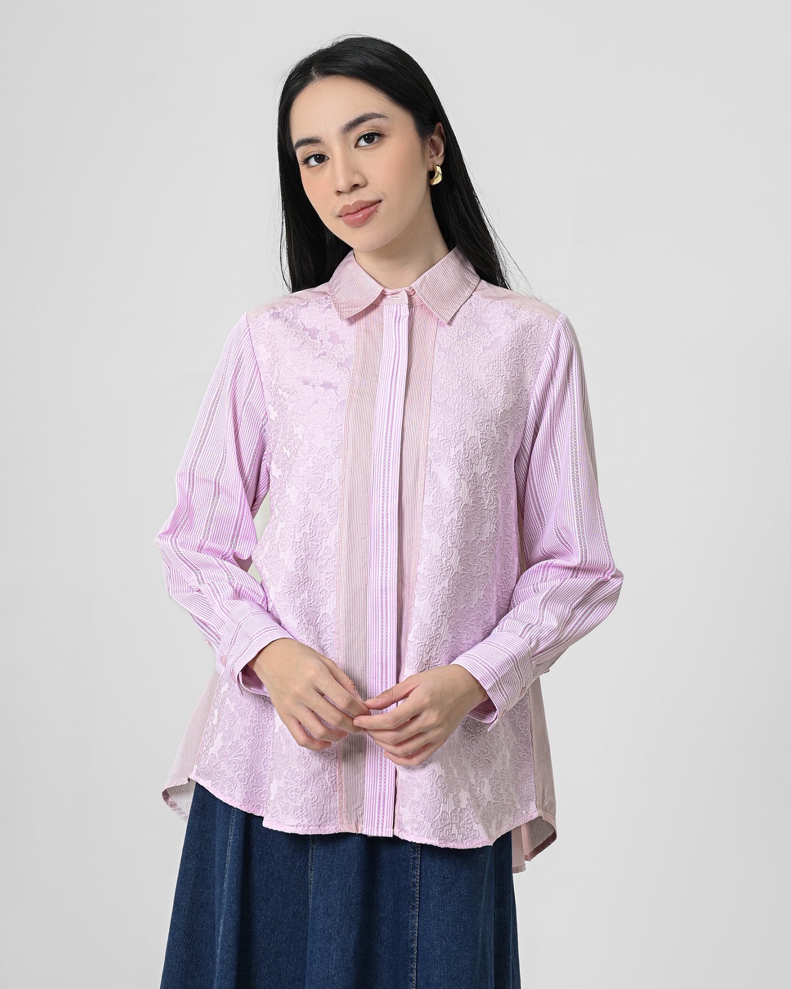 Geulis.id KAZUHA SHIRT - PINK