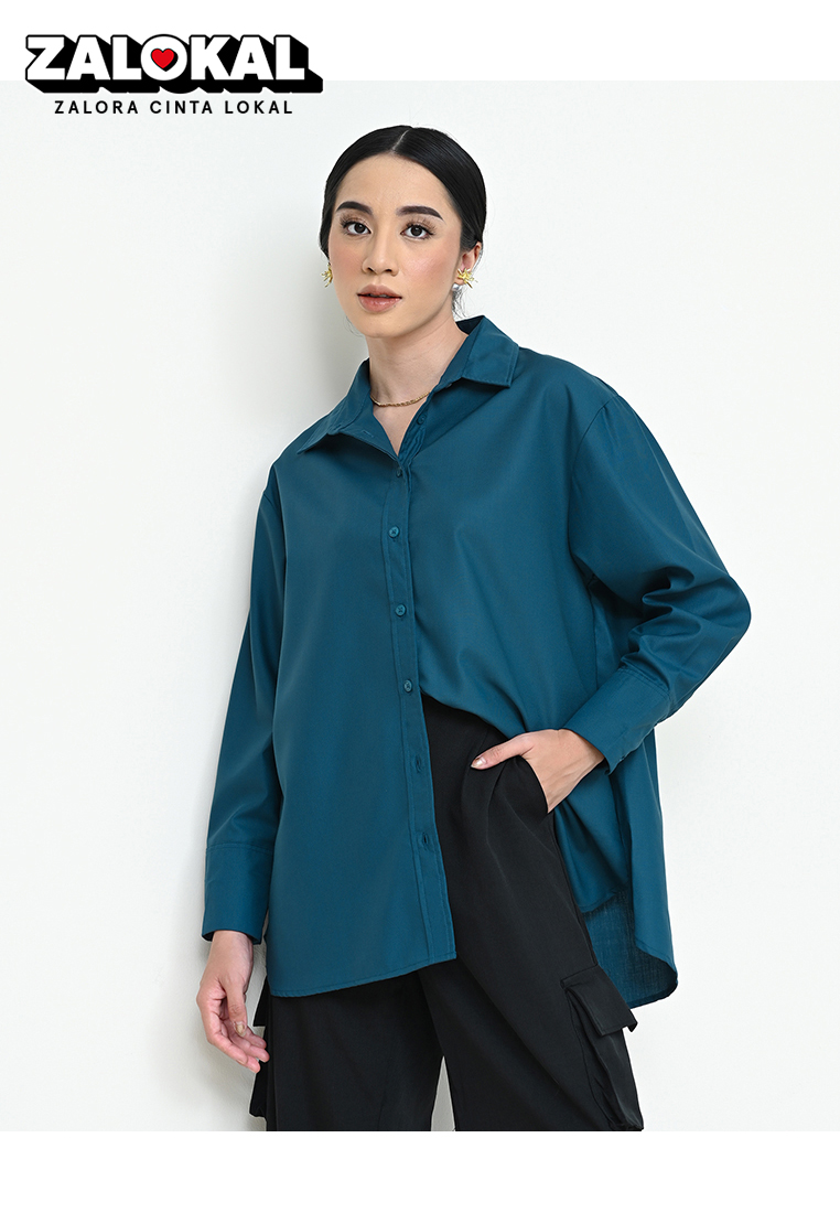 Geulis.id ALDA DRESS / DRESS ANAK - PRUSSIAN