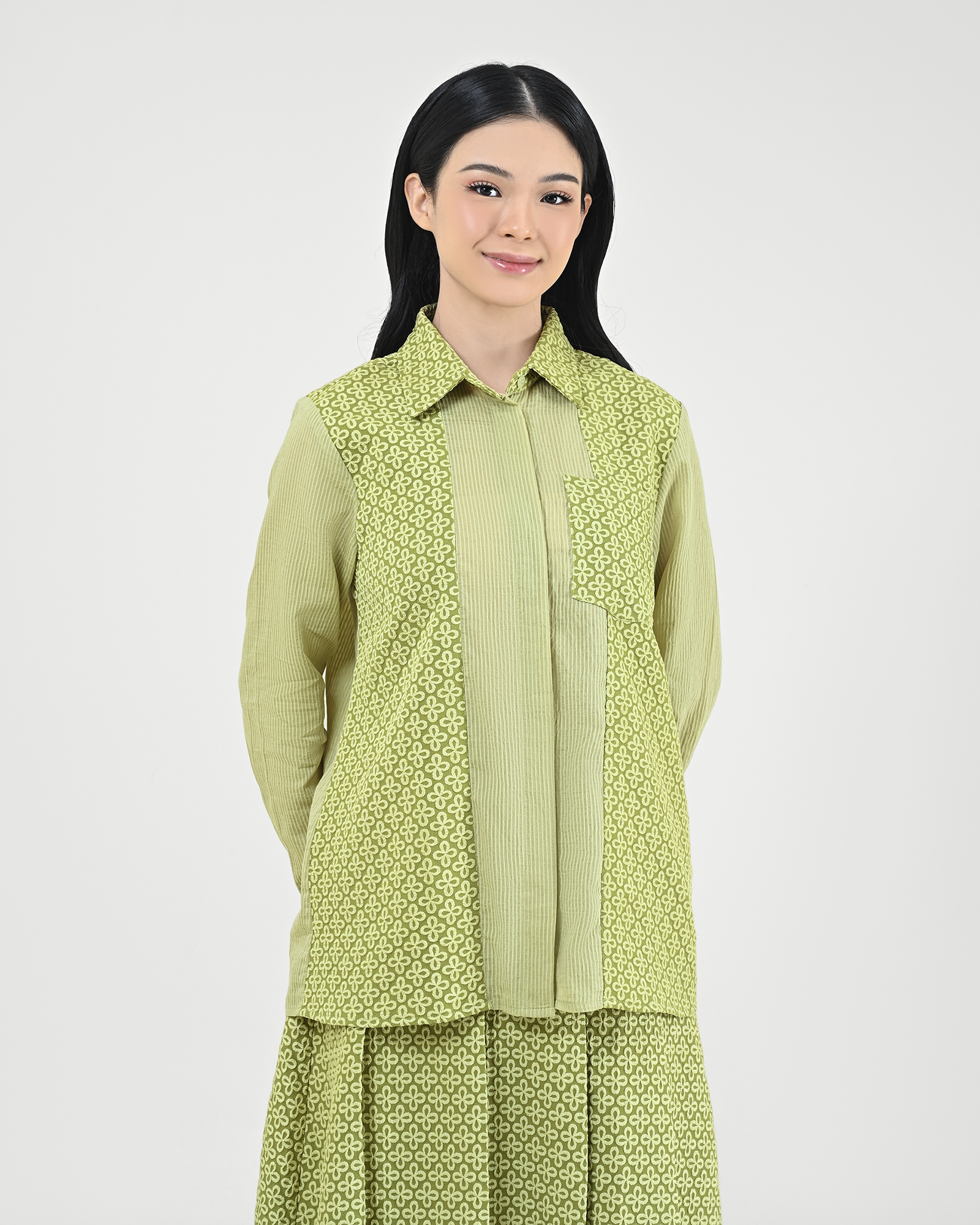Geulis.id RUBY SHIRT - Green