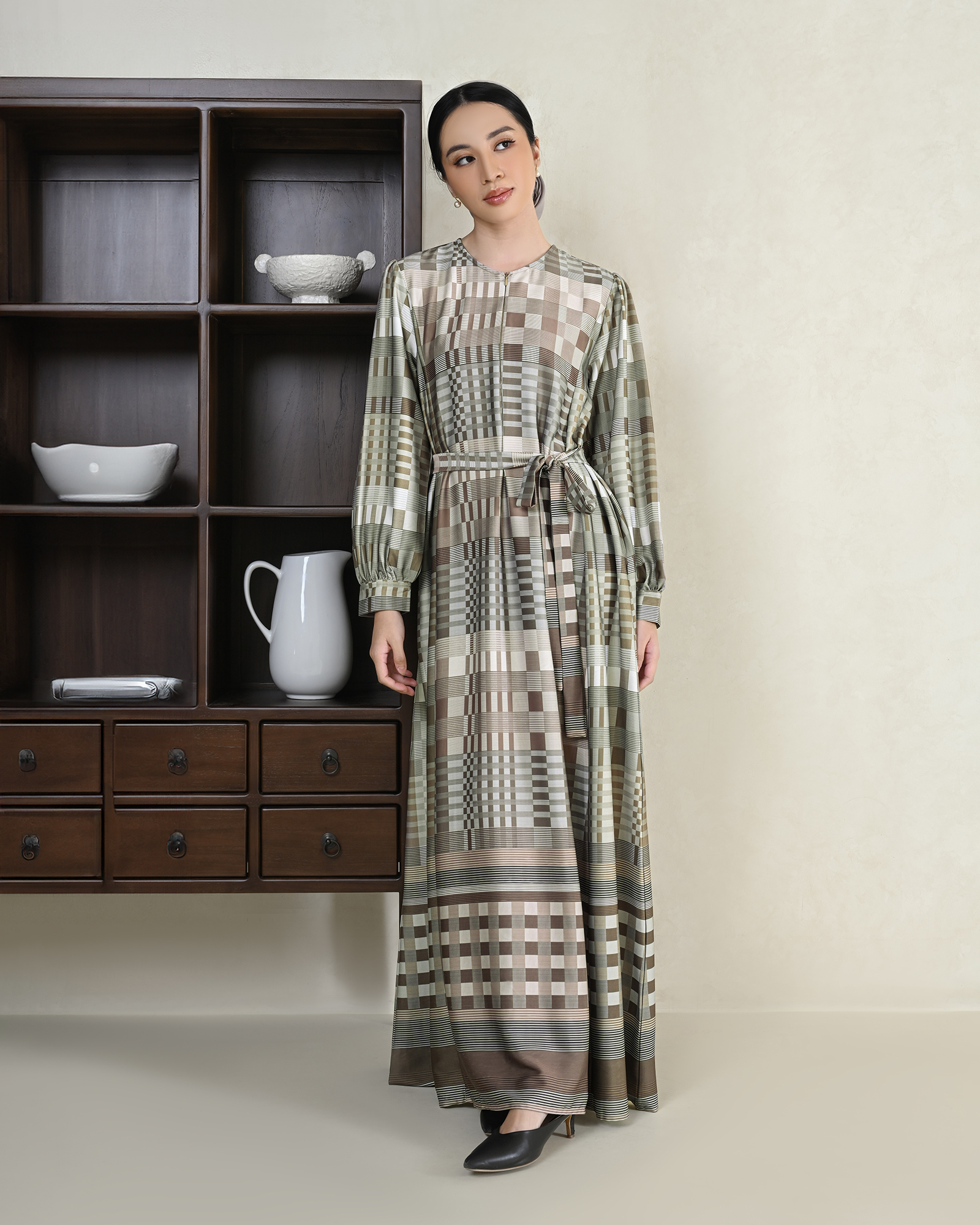 Geulis.id EVIRLY DRESS - Brown