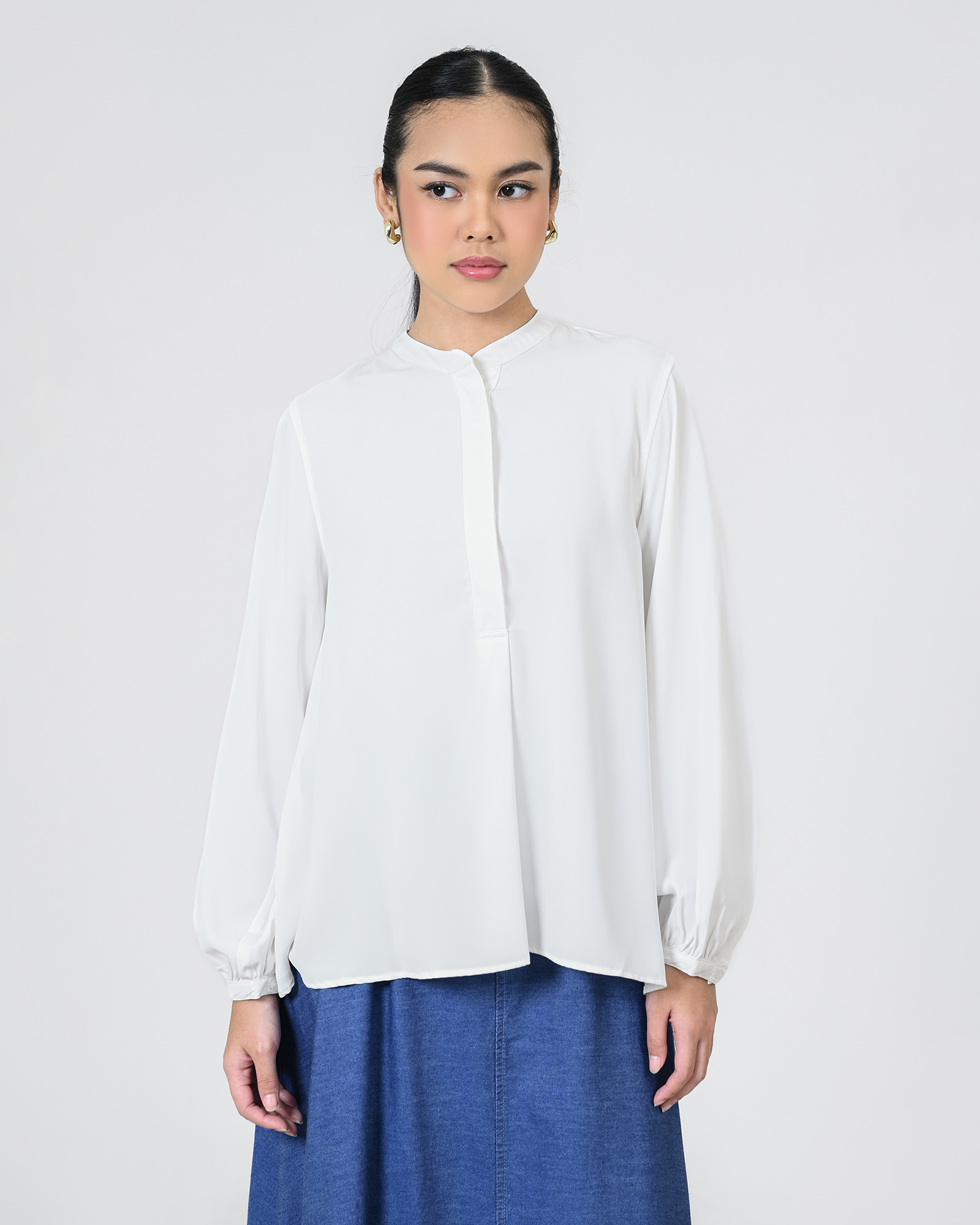 Geulis.id BENEDETTA BLOUSE - BROKENWHITE