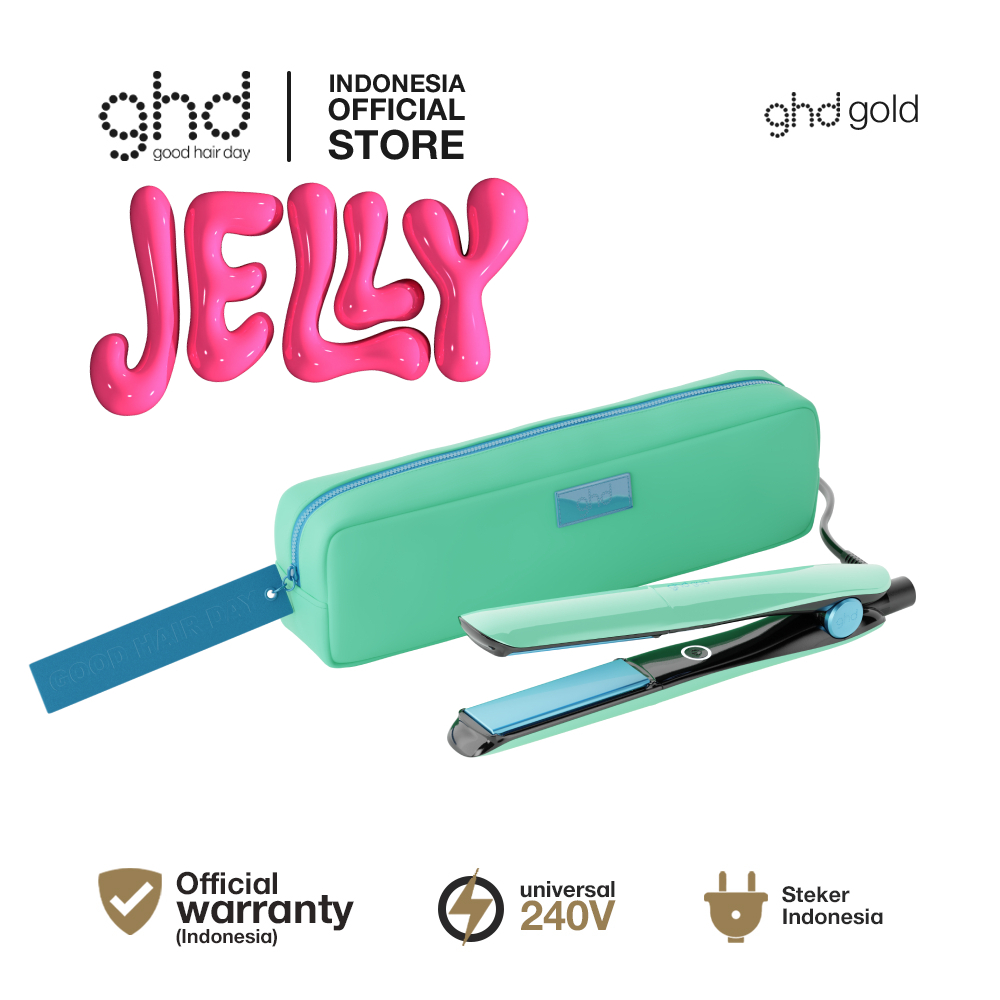 ghd Gold Styler SS26 in Jelly Mint FREE Heatless Pouch - Catokan Pelurus Rambut Premium