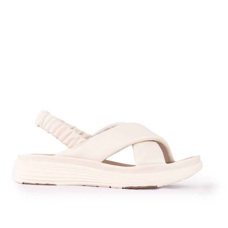 Gino Mariani Sandal Strap Sling Back Wanita Casual Gino Mariani Brianna Off White