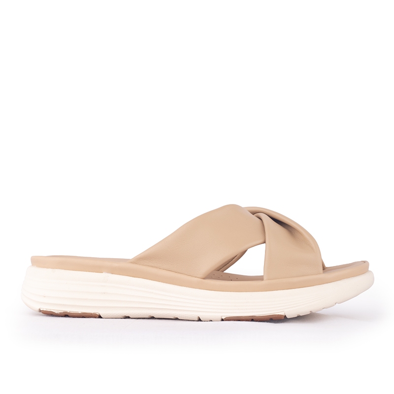 Gino Mariani Sandal Strap Sling Back Wanita Casual Gino Mariani Brielle Apricot