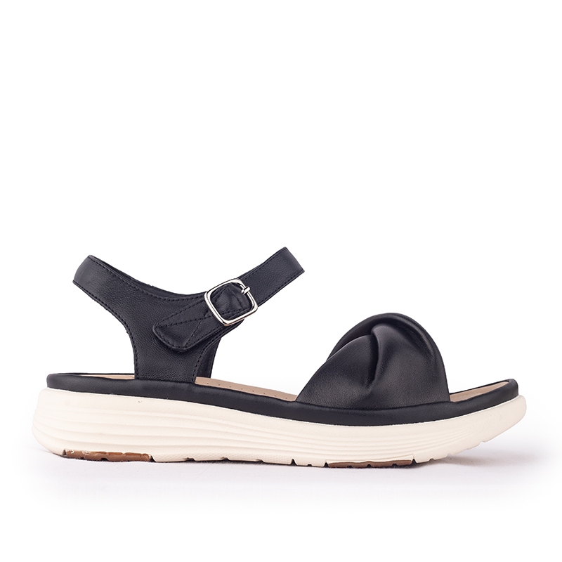Gino Mariani Sandal Strap Sling Back Wanita Casual Gino Mariani Brittany Black