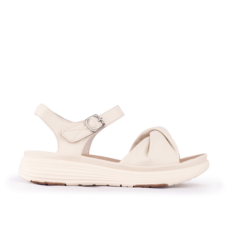 Gino Mariani Sandal Strap Sling Back Wanita Casual Gino Mariani Brittany Off White