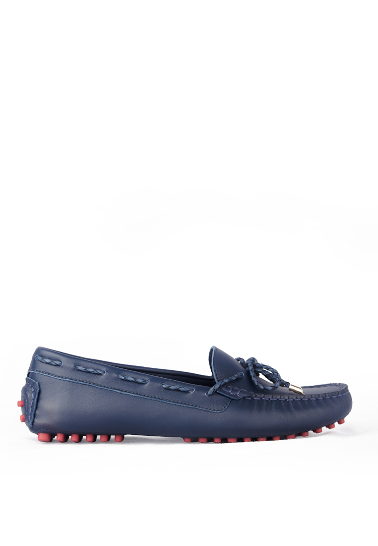 Gino Mariani Sepatu Casual Wanita Loafer Moccasin Gino Mariani Elora Navy