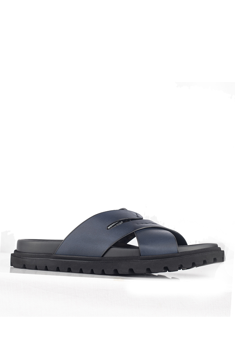 Gino Mariani Sandal Kulit Pria Gino Mariani Jagger Navy