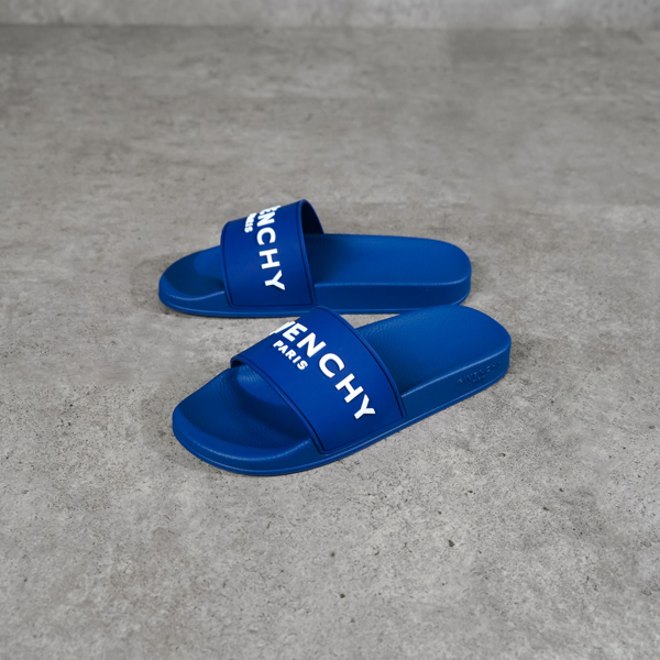 Givenchy Sandal GIVENCHY LOGO CLASSIC NAVY SLIDE 100% ORIGINAL