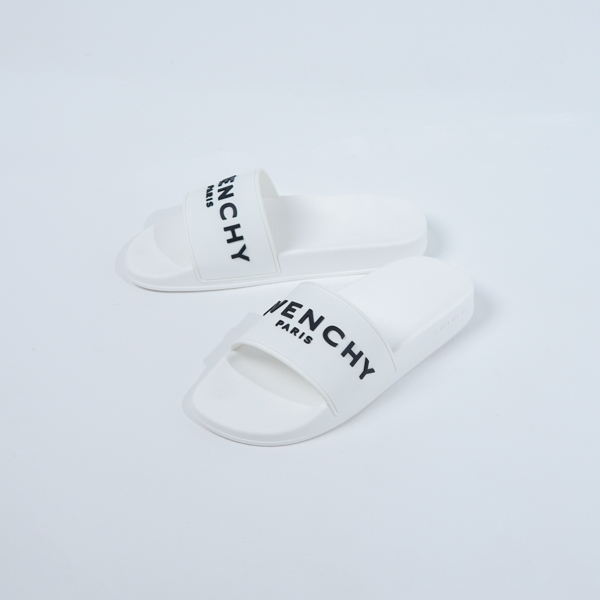 Givenchy Sandal GIVENCHY LOGO CLASSIC WHITE SLIDE 100% ORIGINAL