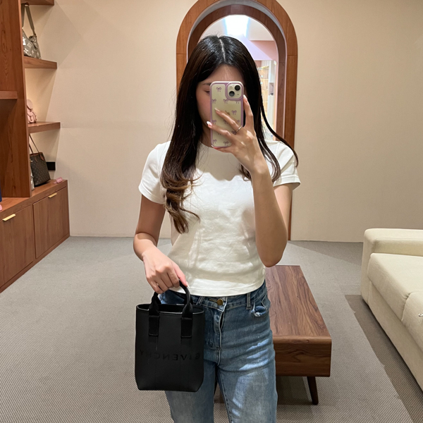 Givenchy Tas GIVENCHY G ESSENTIALS BLACK MINI TOTE BAG WITH LS 100% ORIGINAL