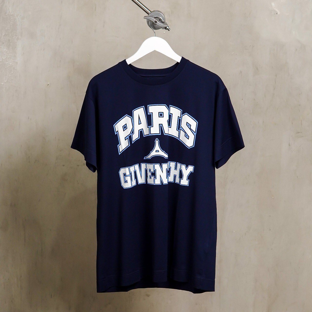 Givenchy Kaos GIVENCHY EIFFEL PARIS BLOCKED WHITE NAVY TSHIRT 100% ORIGINAL