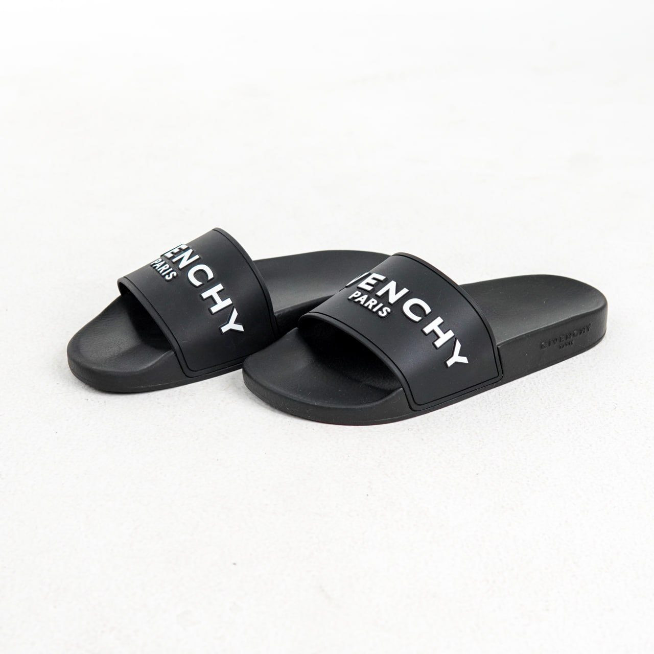 Givenchy Sandal GIVENCHY LOGO CLASSIC BLACK SLIDE 100% ORIGINAL