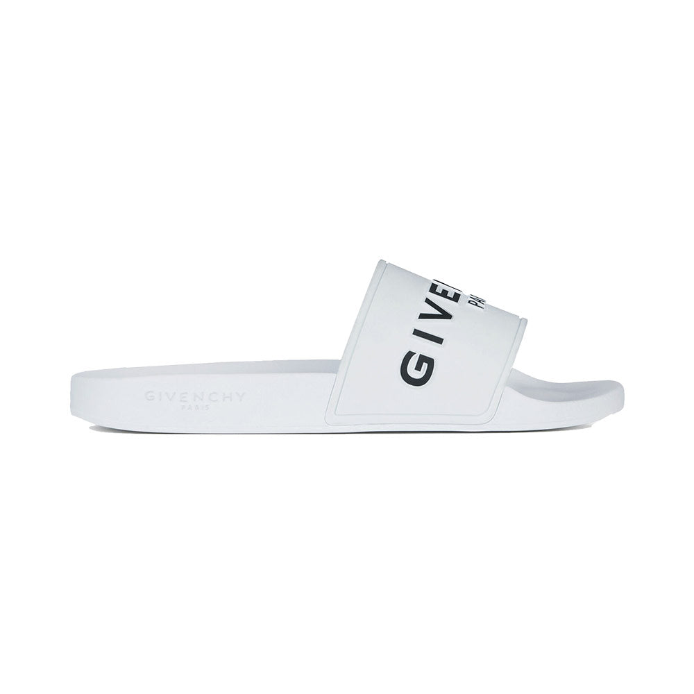 Givenchy Sandal Slide Logo White Man