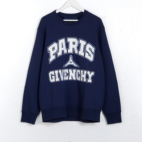 Givenchy Sweater GIVENCHY EIFFEL PARIS BLOCKED WHITE NAVY SWEATSHIRT 100% ORIGINAL