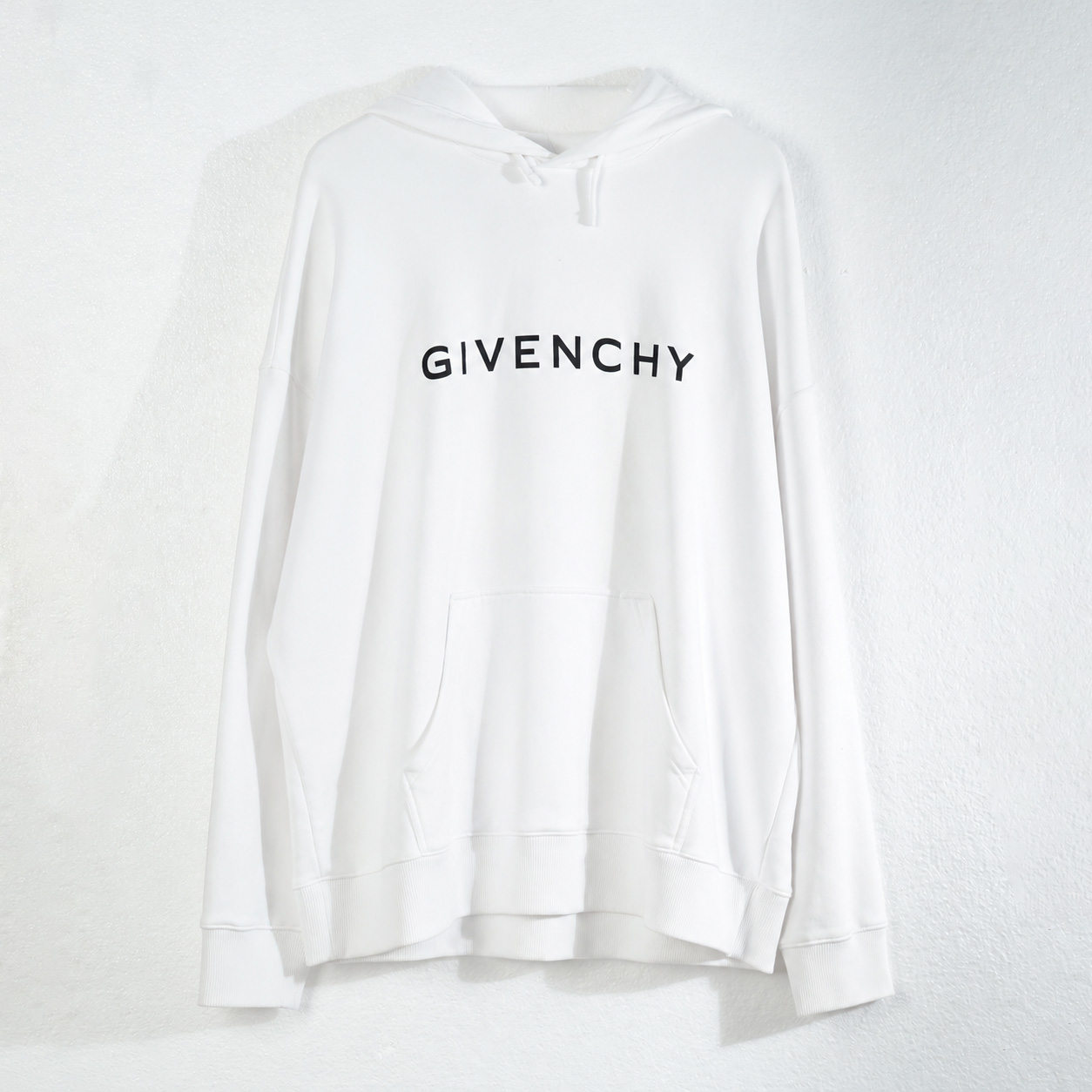 Givenchy Hoodie GIVENCHY TEXT LOGO BLACK WHITE HOODIE 100% ORIGINAL