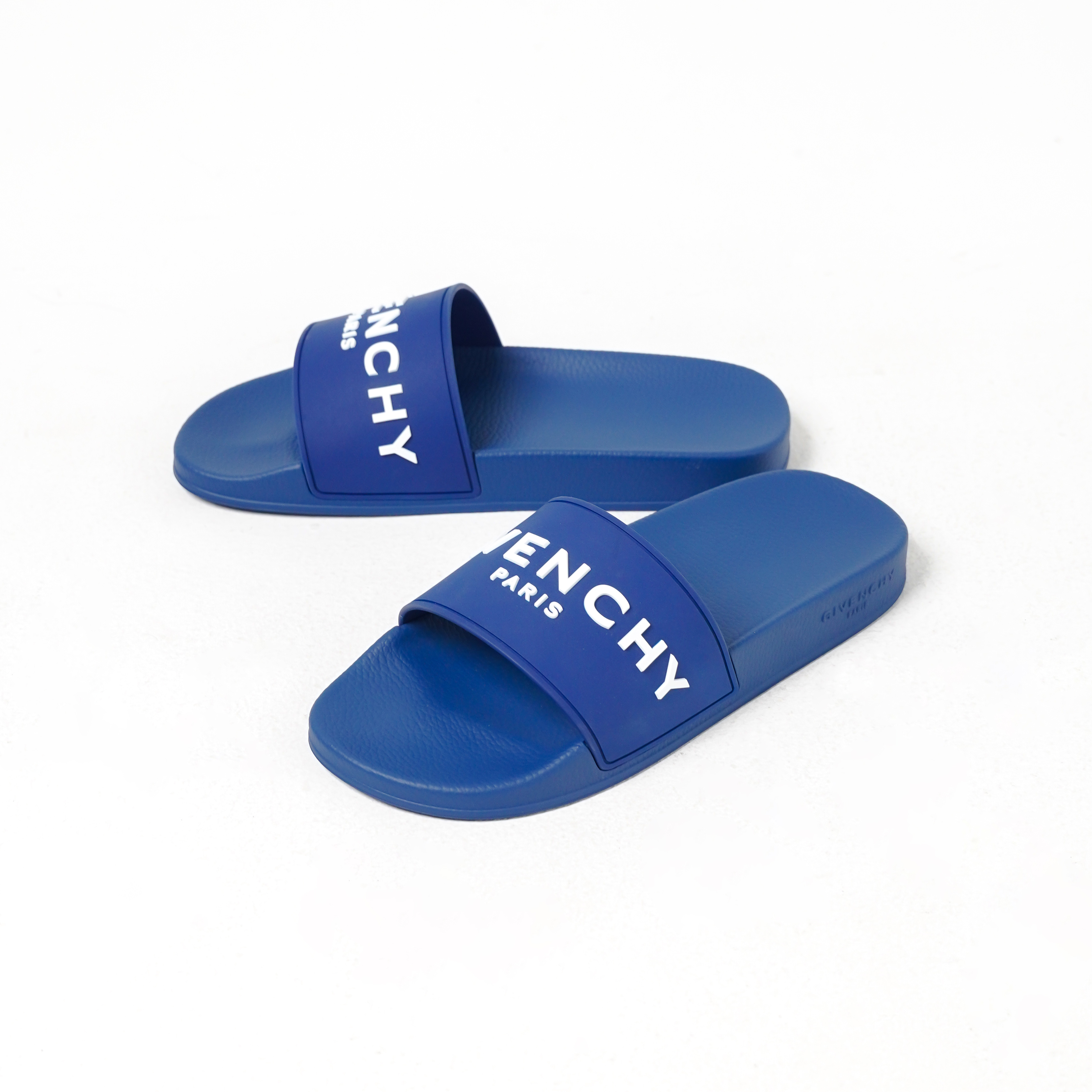 Givenchy Sandal GIVENCHY LOGO CLASSIC NAVY SLIDE 100% ORIGINAL