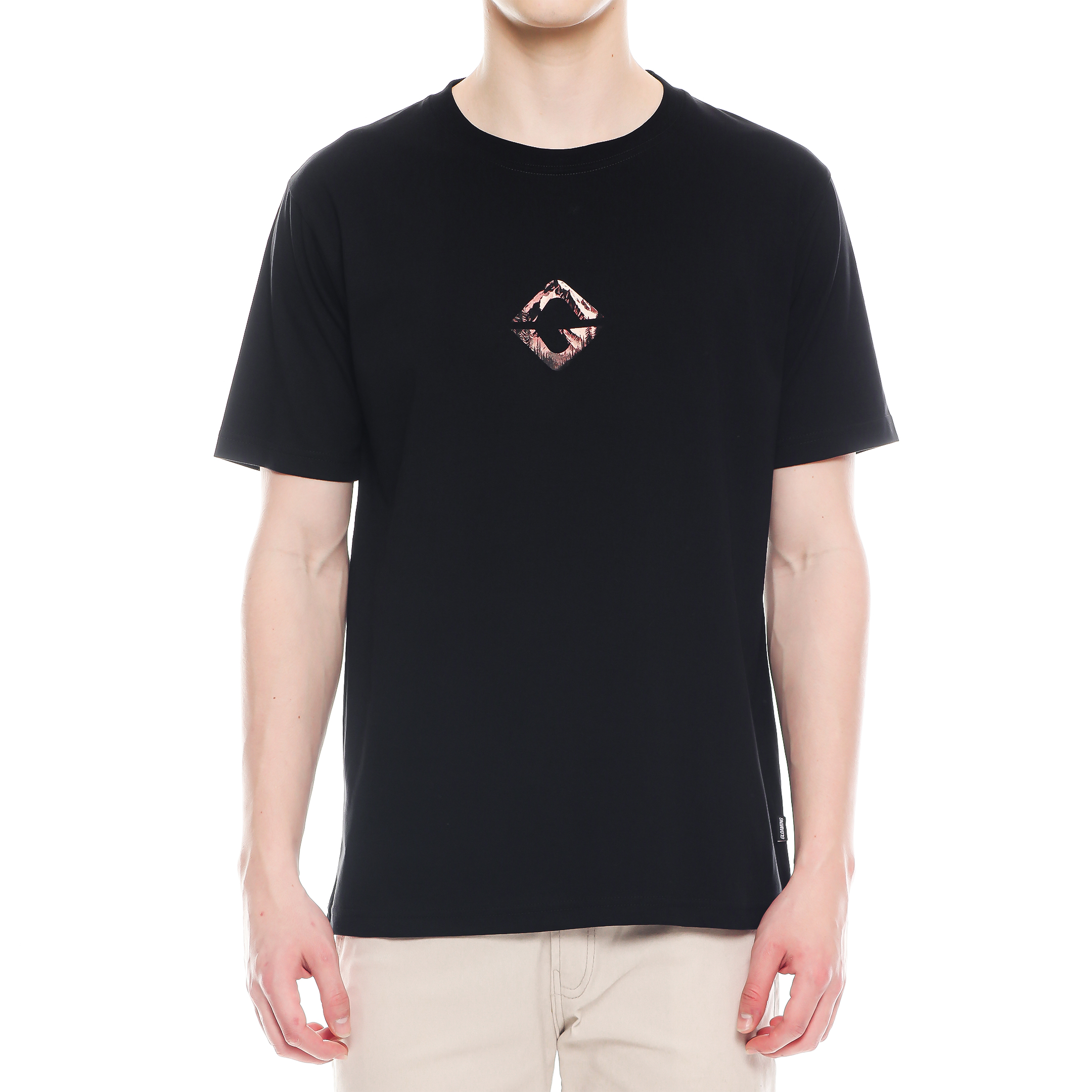 Gloaming Kaos Design Logo Kaos Hitam Unisex