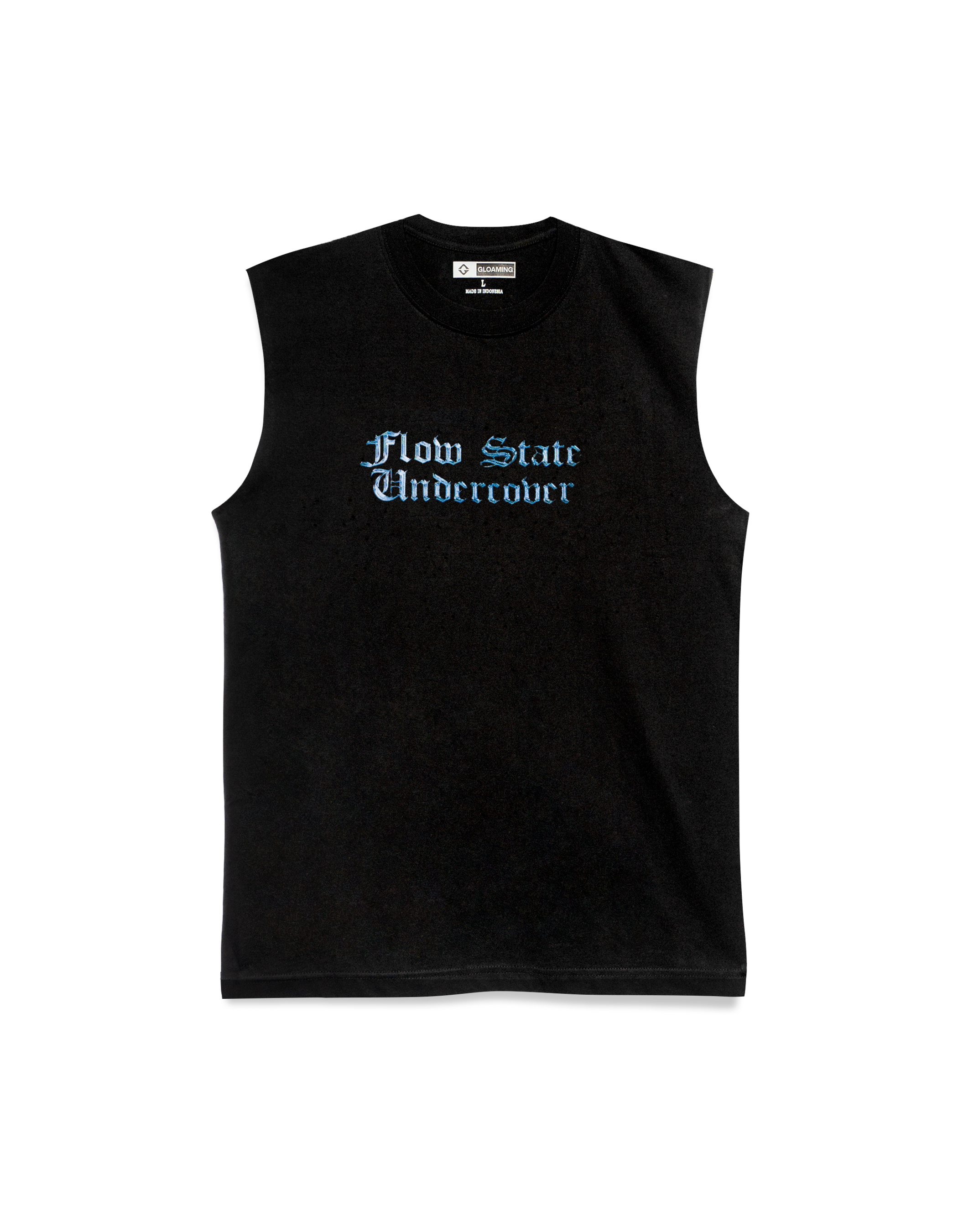 Gloaming Tshirt Running Cotton 24s Muscle Tee Black - Moksa