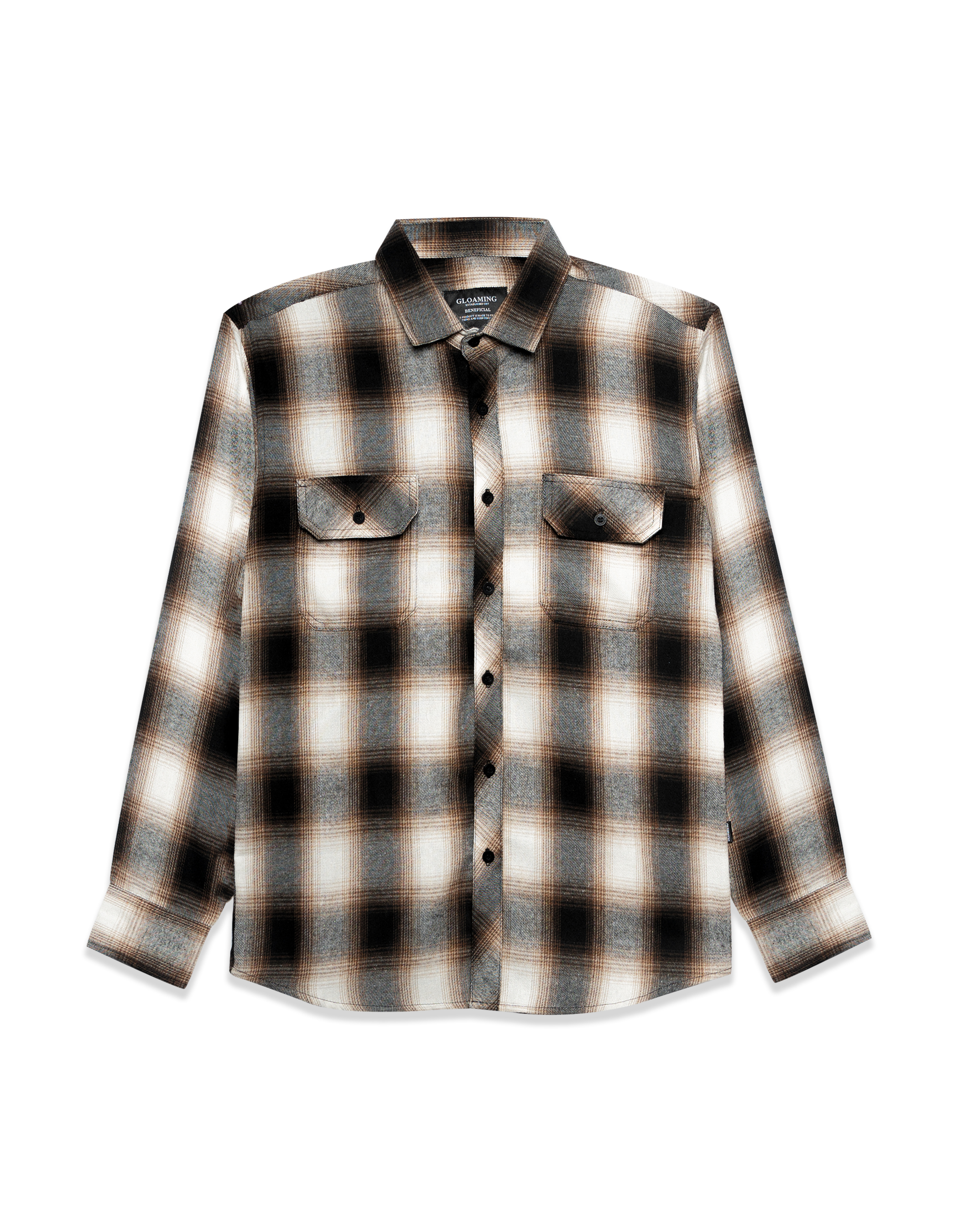 Gloaming Kemeja Flanel Veterano Shirt Long Sleeve Veterano Unisex Averin