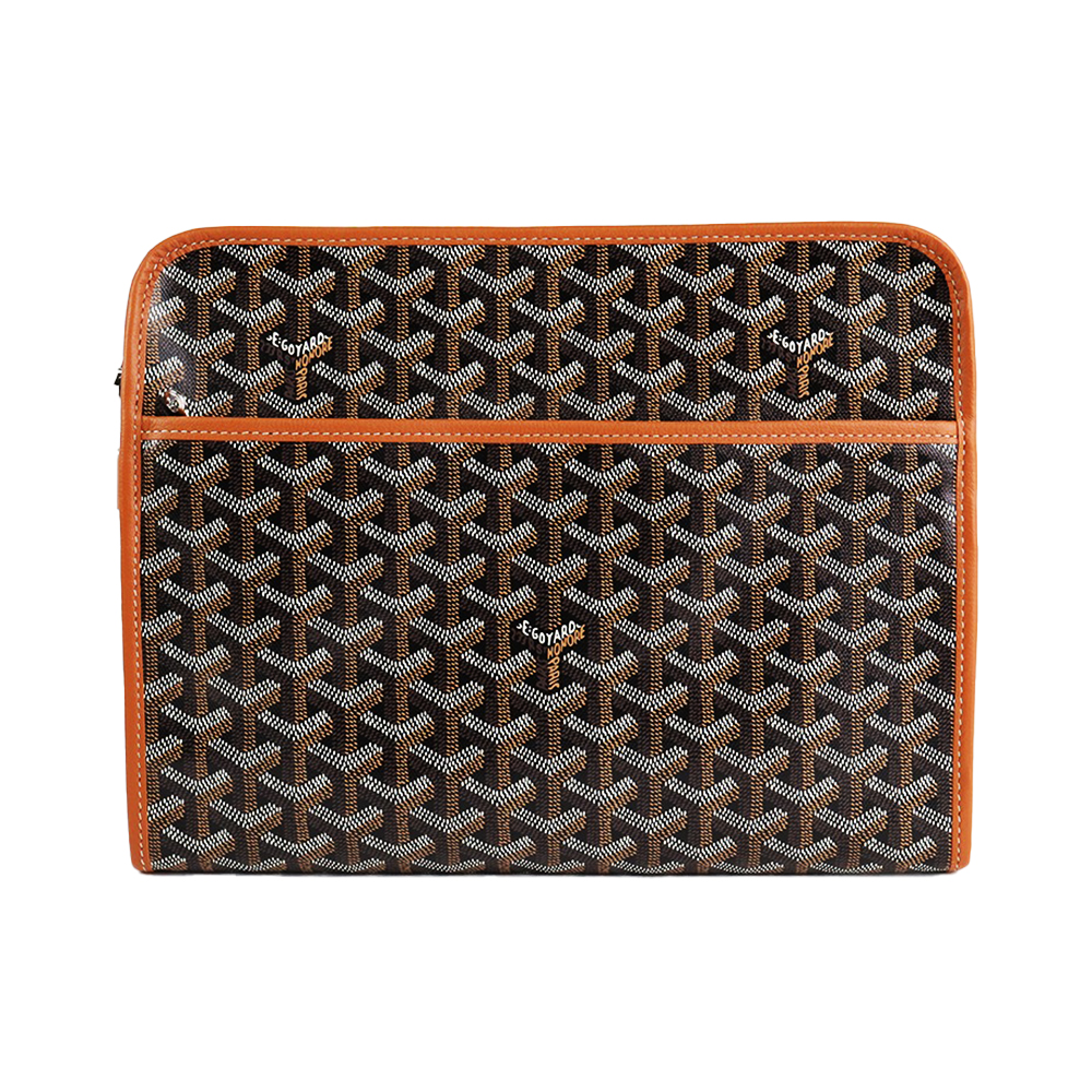Goyard Trousse Jouvence GM Clutch Bag Black Tan