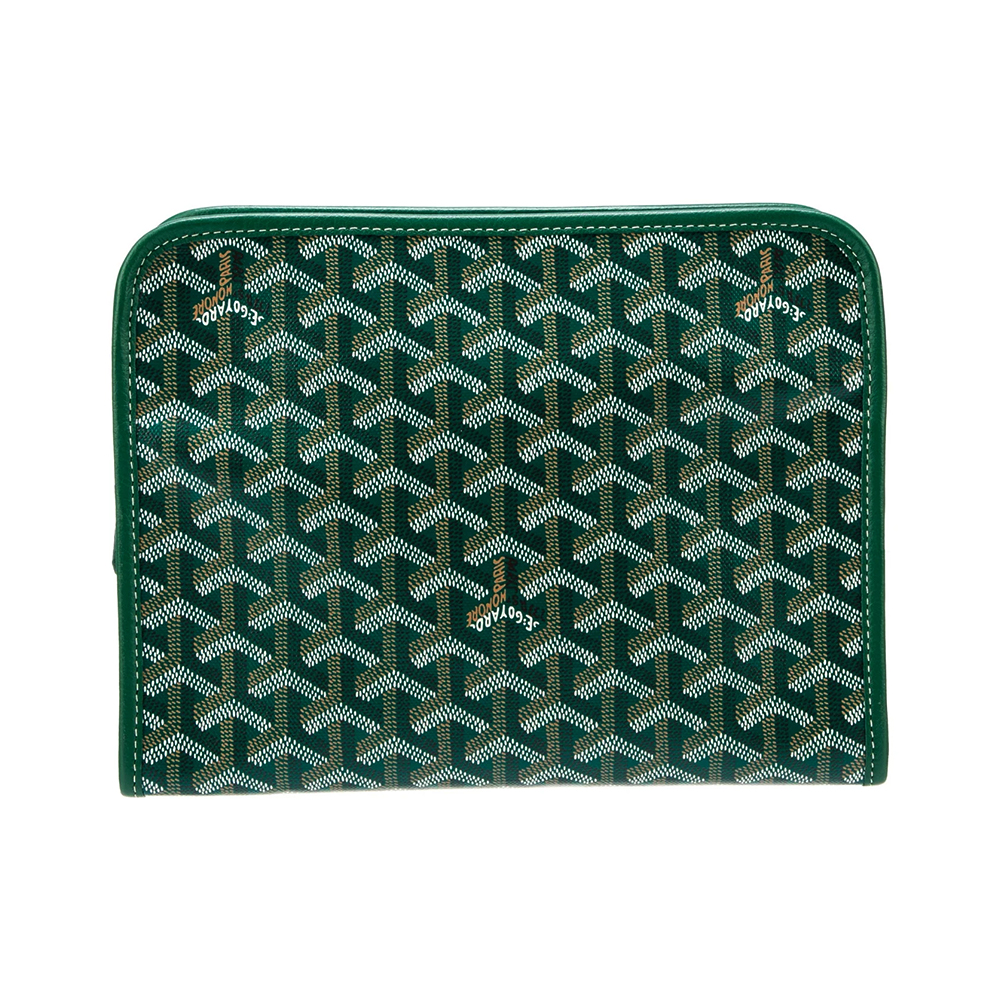 Goyard Trousse Jouvence GM Clutch Bag Green