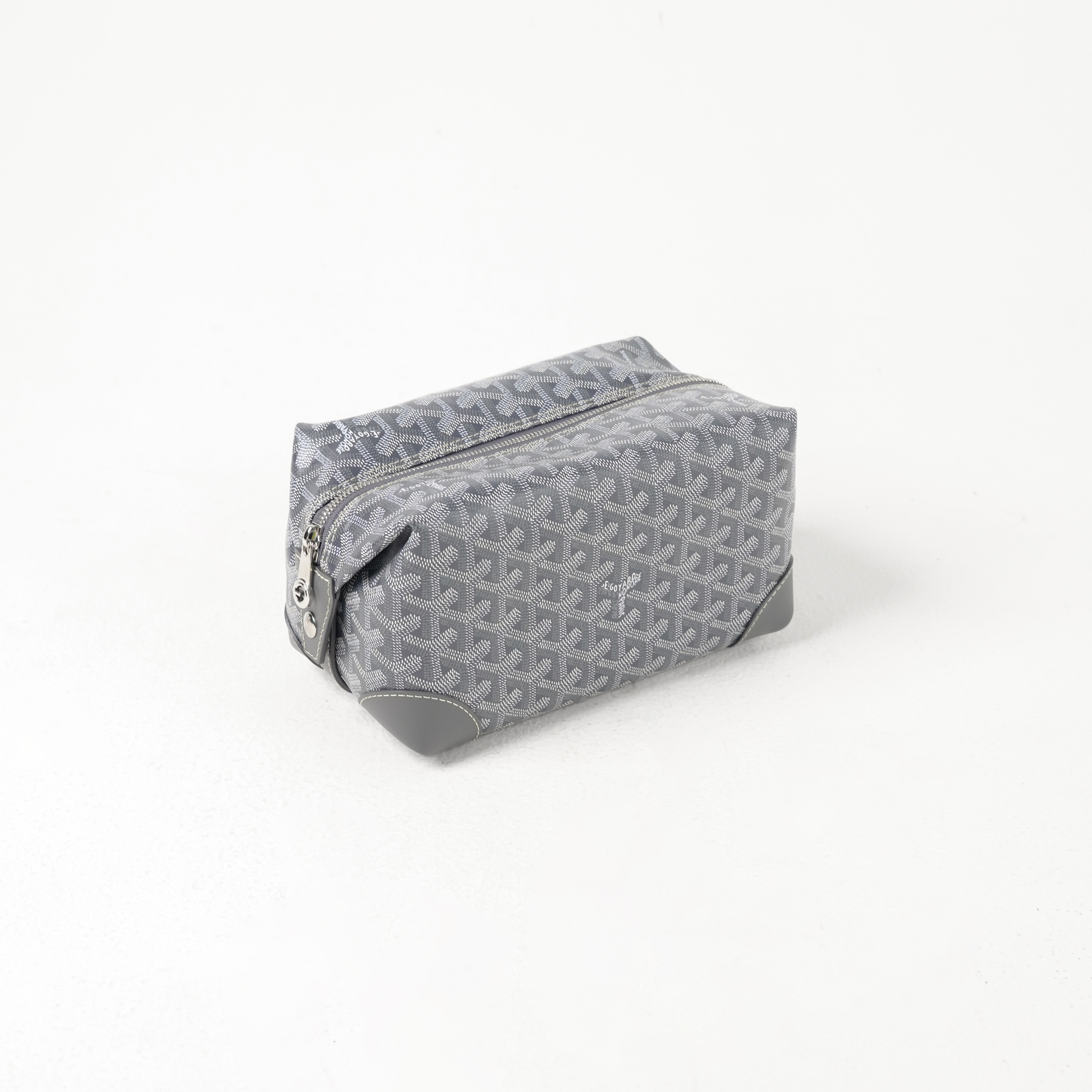 Goyard Tas GOYARD BOWLING 25 GREY POUCH TOILETRY BAG 100% ORIGINAL