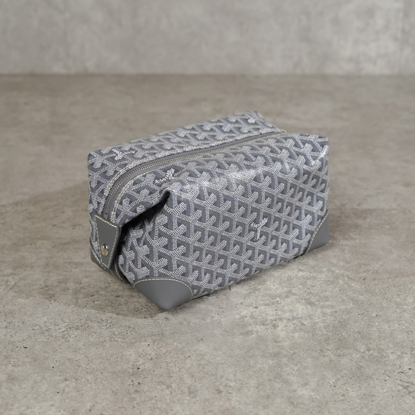 Goyard Tas GOYARD BOWLING 25 GREY POUCH TOILETRY BAG 100% ORIGINAL