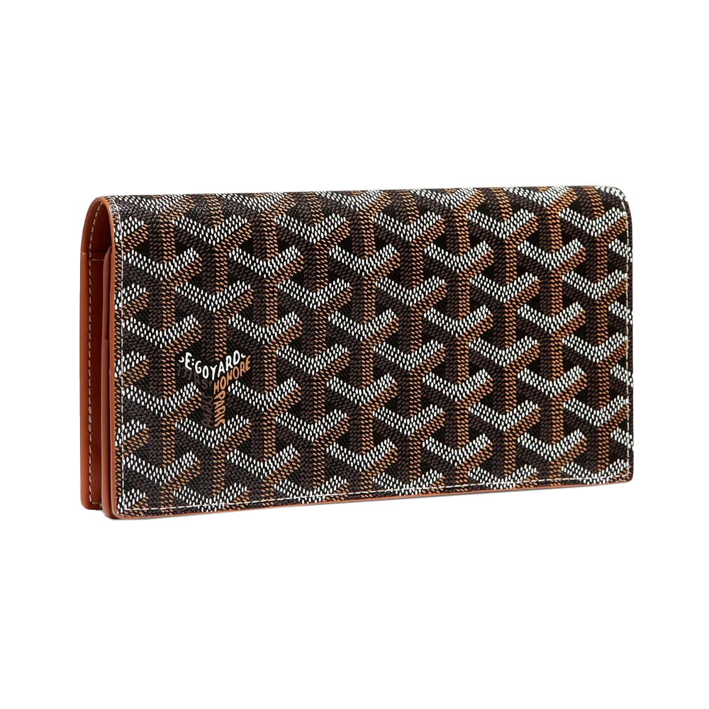 Goyard Richelieu Long Wallet Black Tan
