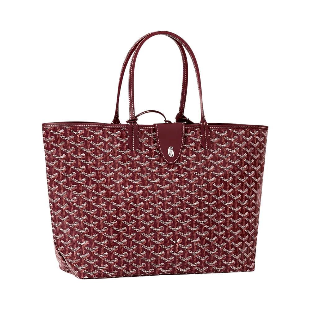 Goyard Saint Louis PM with Croc Tote Bag Burgundy