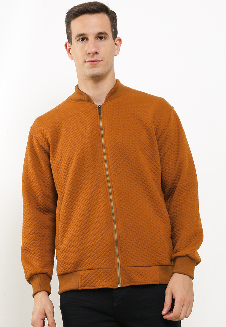 GRAHANGGRA Comfy Jaket Diamond Fleece - Camel
