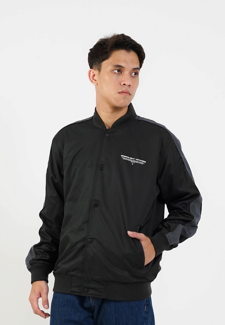 Greenlight Voyager Men's Bomber Jacket Regular Fit Taslan Kanji OL-C010225